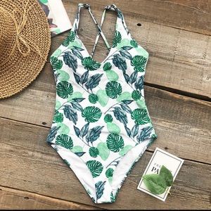 Beauties Of Nature Print One-piece Swimsuit - S